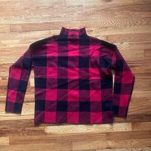 Tahari Red and Black Knit Sweater